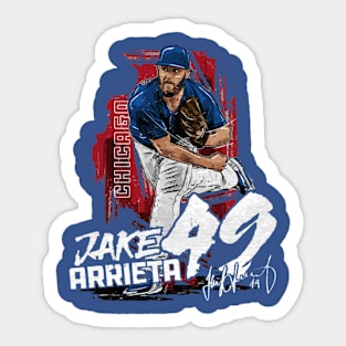 jake arrieta state Sticker